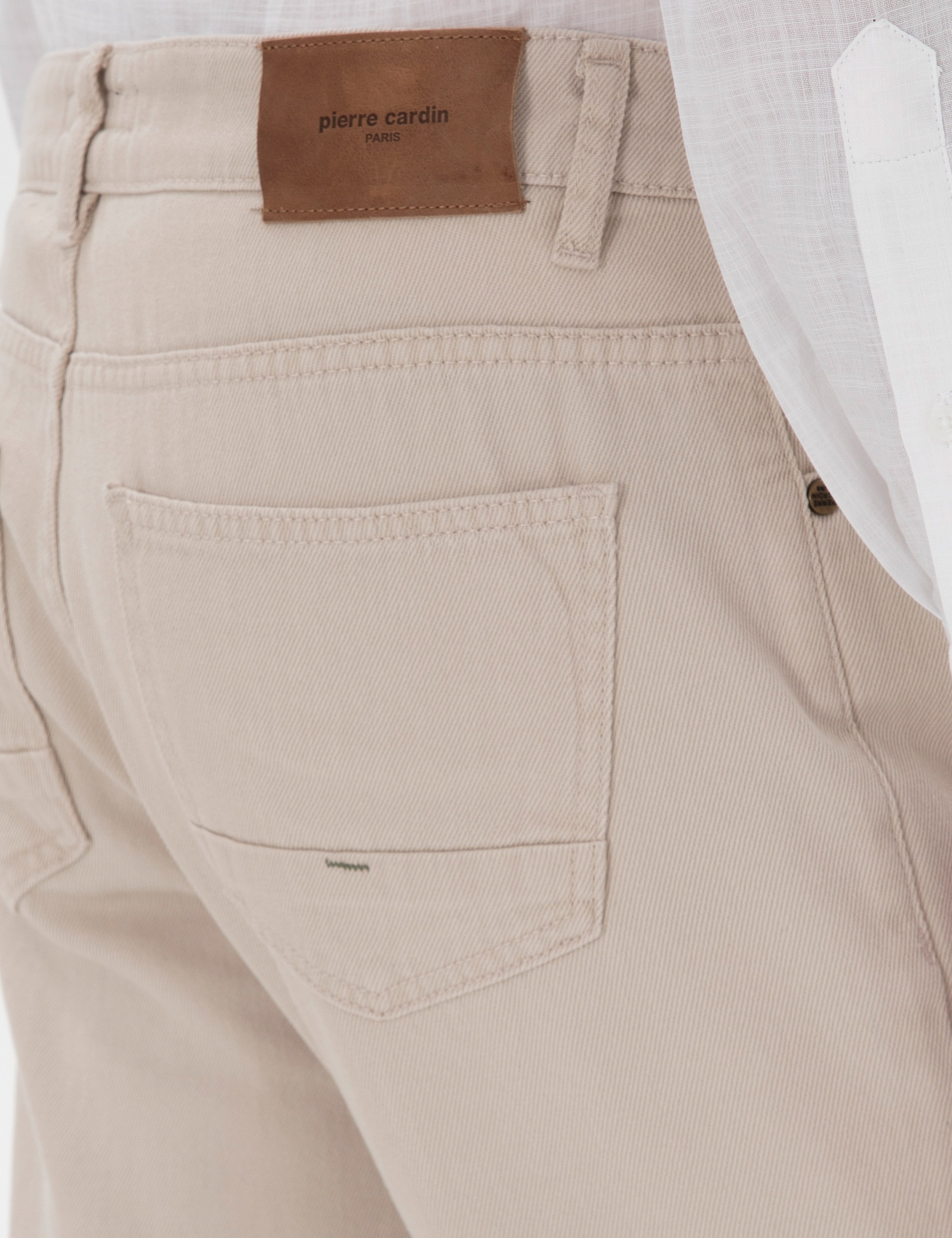 Bej Slim Fit Jean Pantolon - Image 6