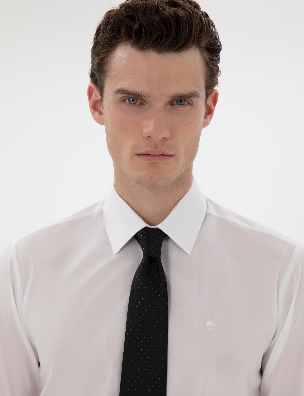 Beyaz Slim Fit Uzun Kollu Basic Gömlek - 50301174005