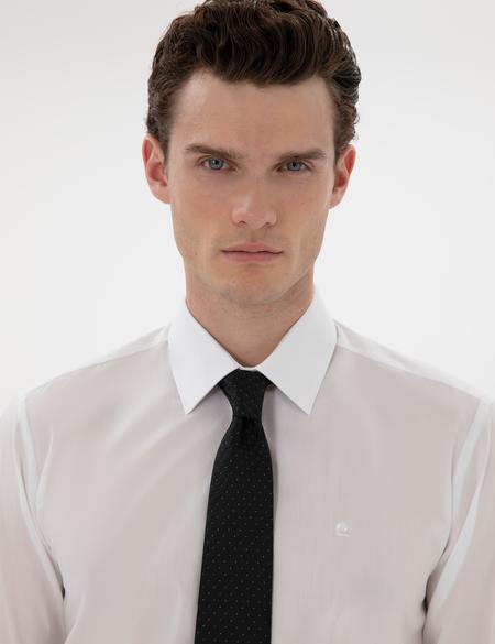 Beyaz Slim Fit Uzun Kollu Basic Gömlek - 50301174005