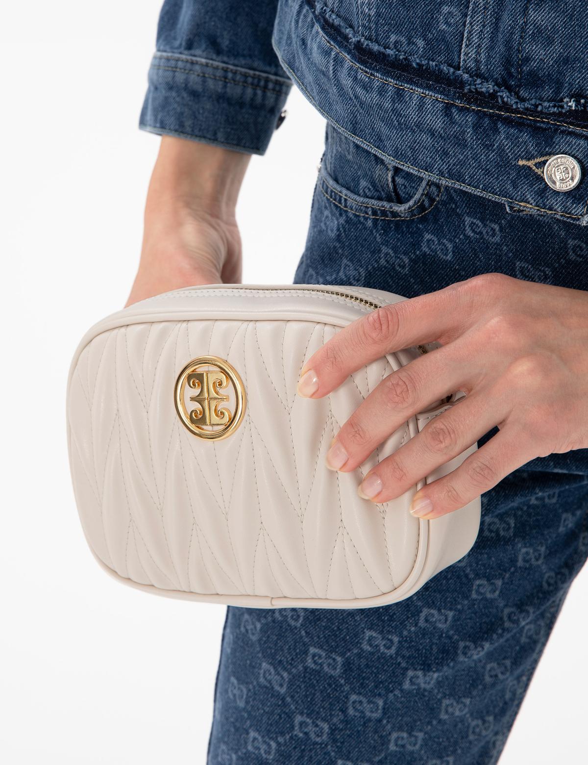 Ekru Çapraz Çanta - 50305537004