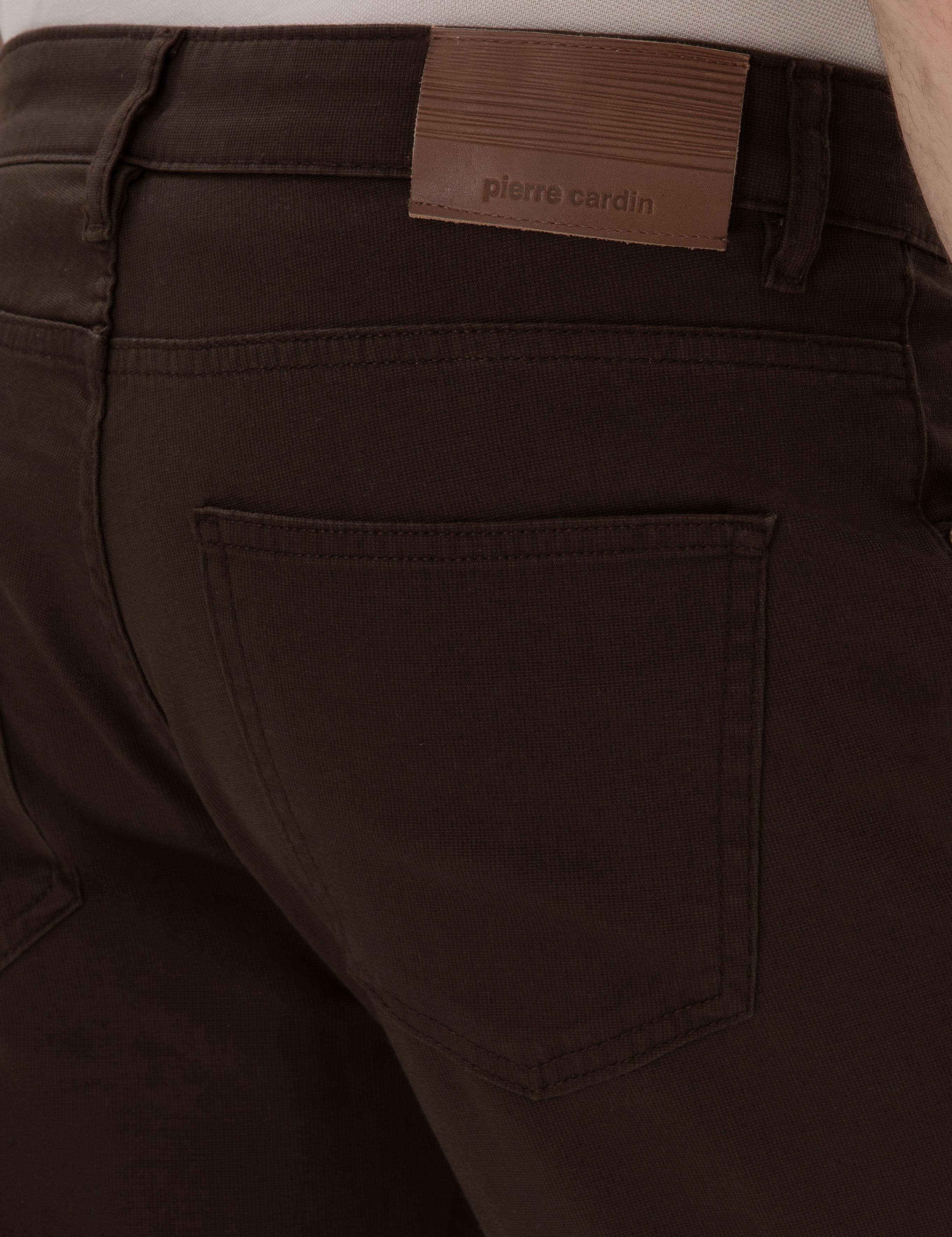 Kahverengi Slim Fit 5 Cep Chino Pantolon