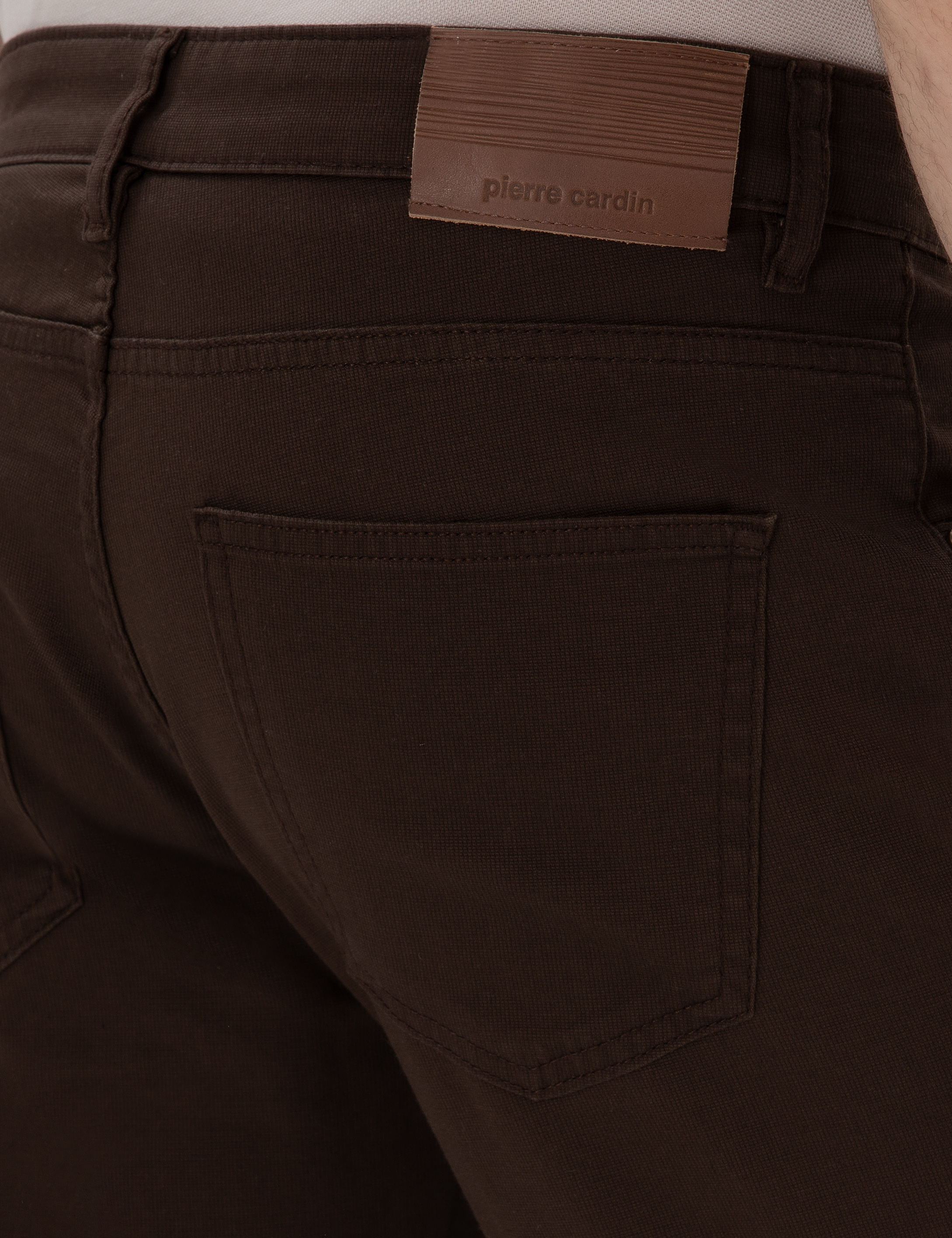 Kahverengi Slim Fit 5 Cep Chino Pantolon - Image 6