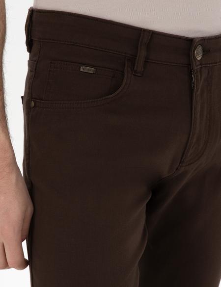 Kahverengi Slim Fit 5 Cep Chino Pantolon - 50271249185