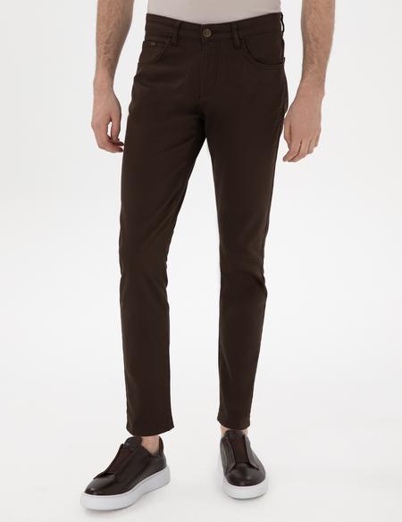 Kahverengi Slim Fit 5 Cep Chino Pantolon - 50271249185