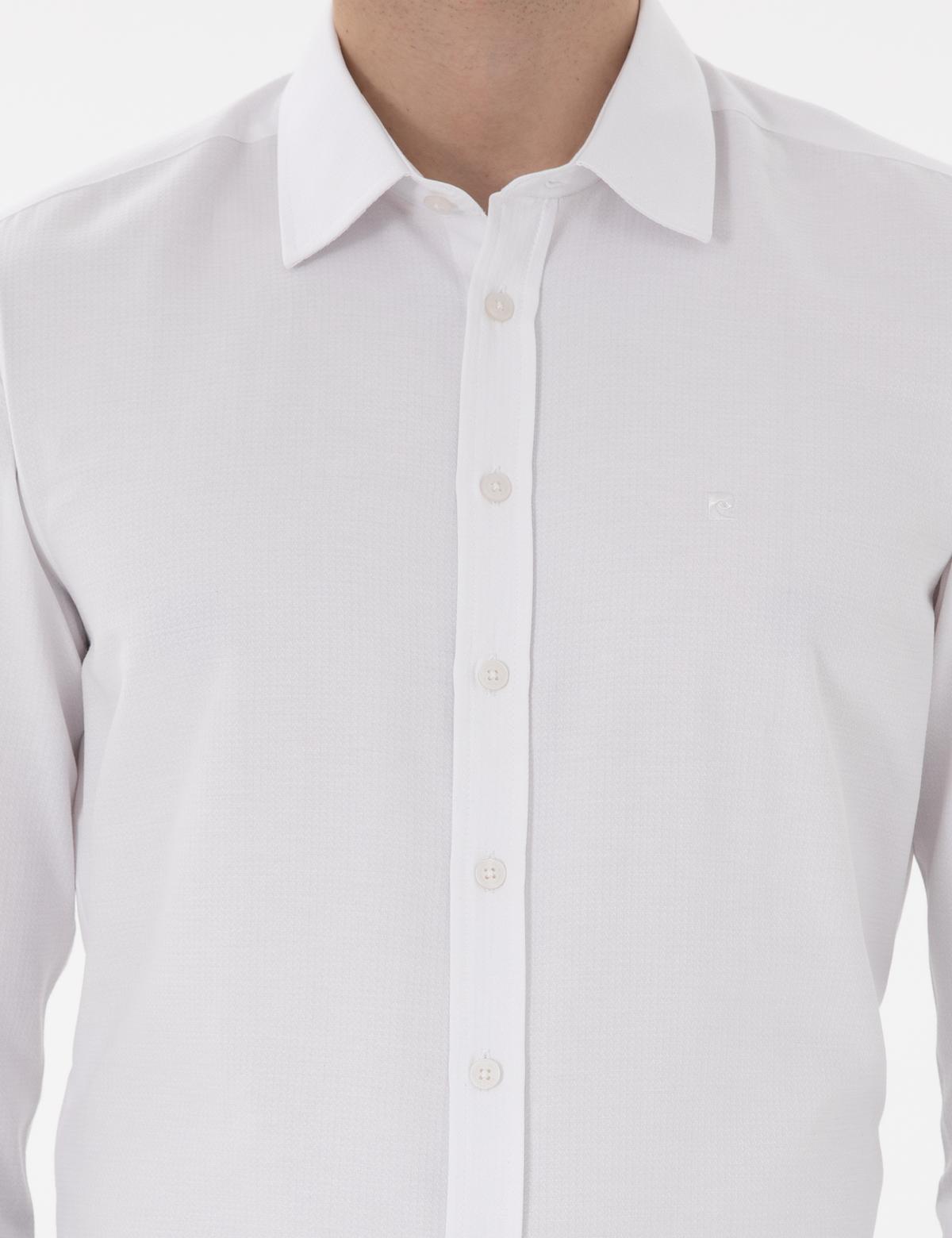 Beyaz Slim Fit Uzun Kollu Gömlek - 50282967001