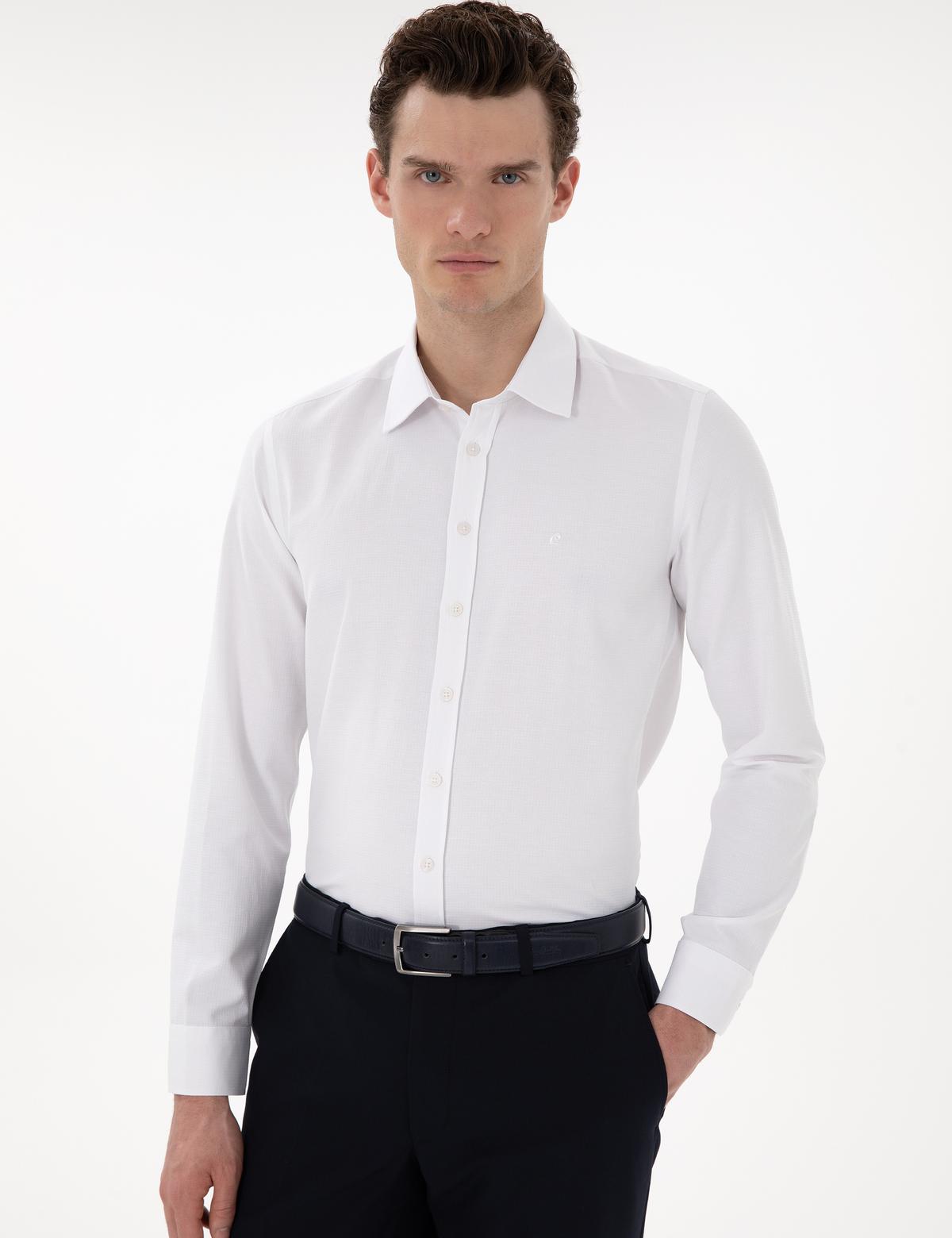 Beyaz Slim Fit Uzun Kollu Gömlek - 50282967001