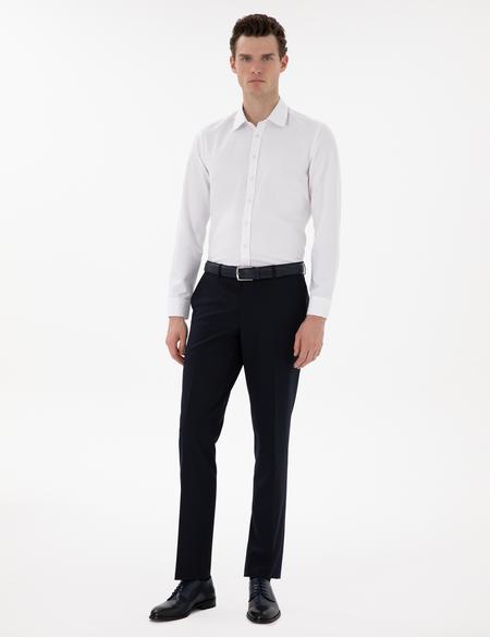 Beyaz Slim Fit Uzun Kollu Gömlek - 50282967001