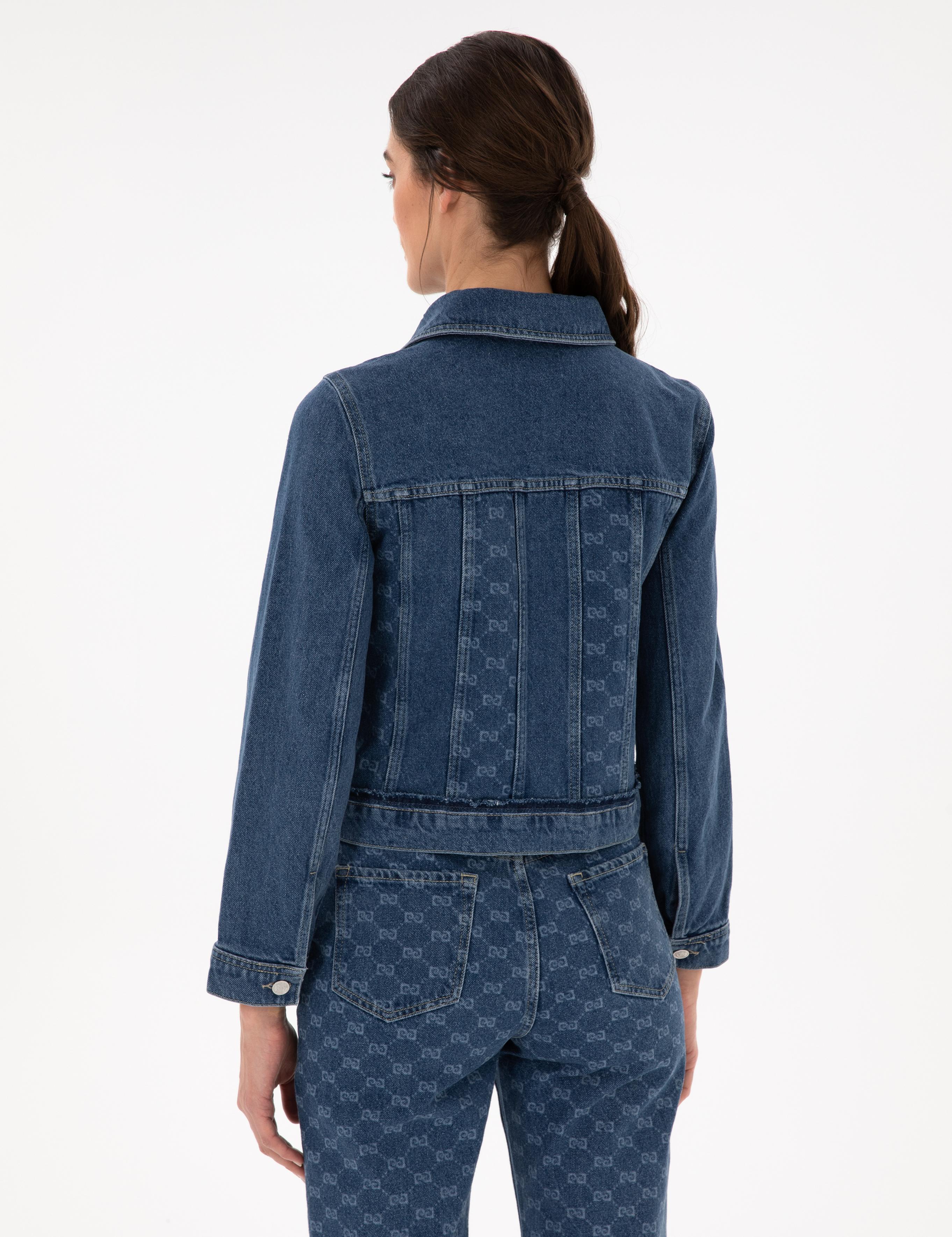 Saks Crop Top Jean Ceket