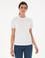Beyaz Bisiklet Yaka Basic Tişört