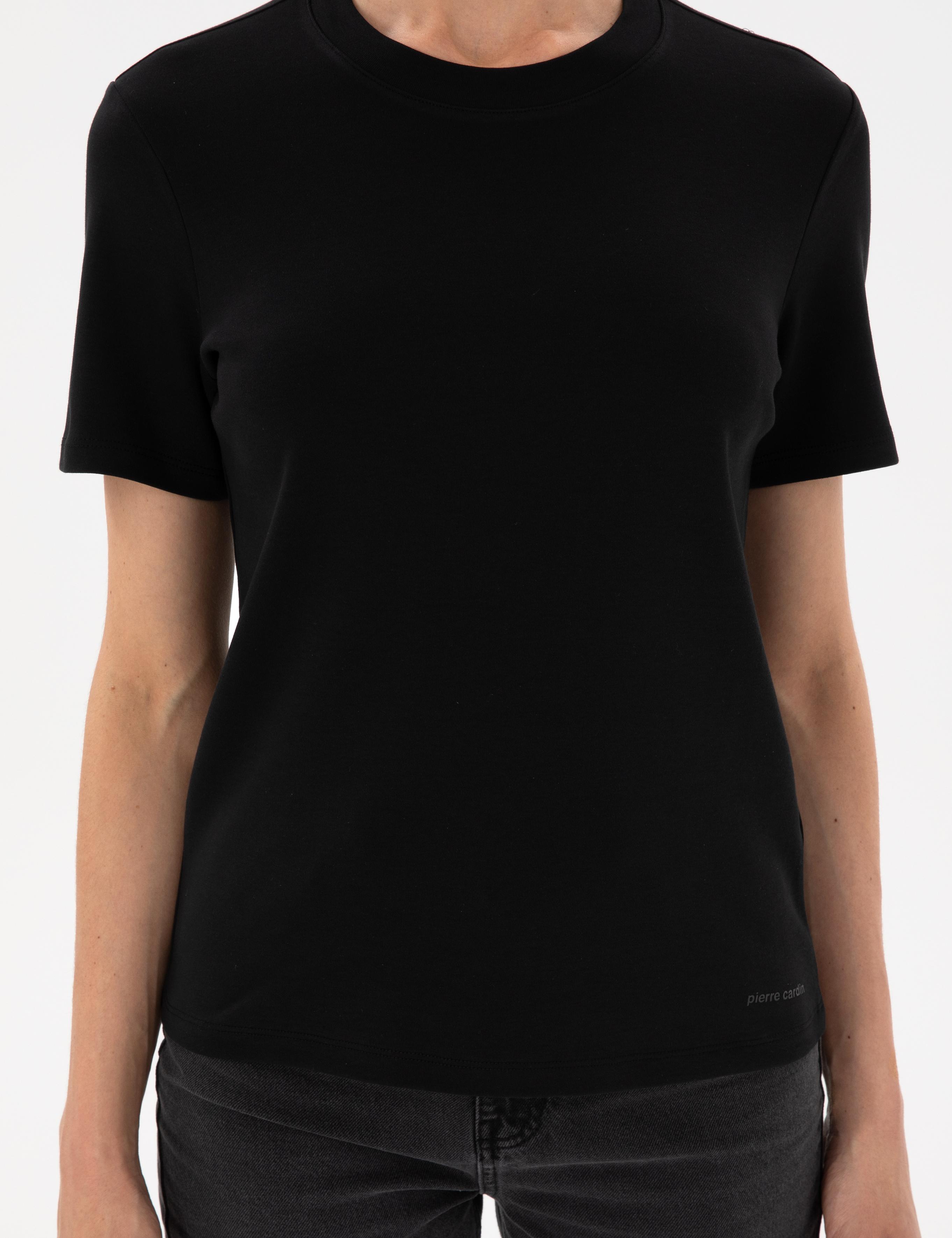 Siyah Bisiklet Yaka Basic Tişört