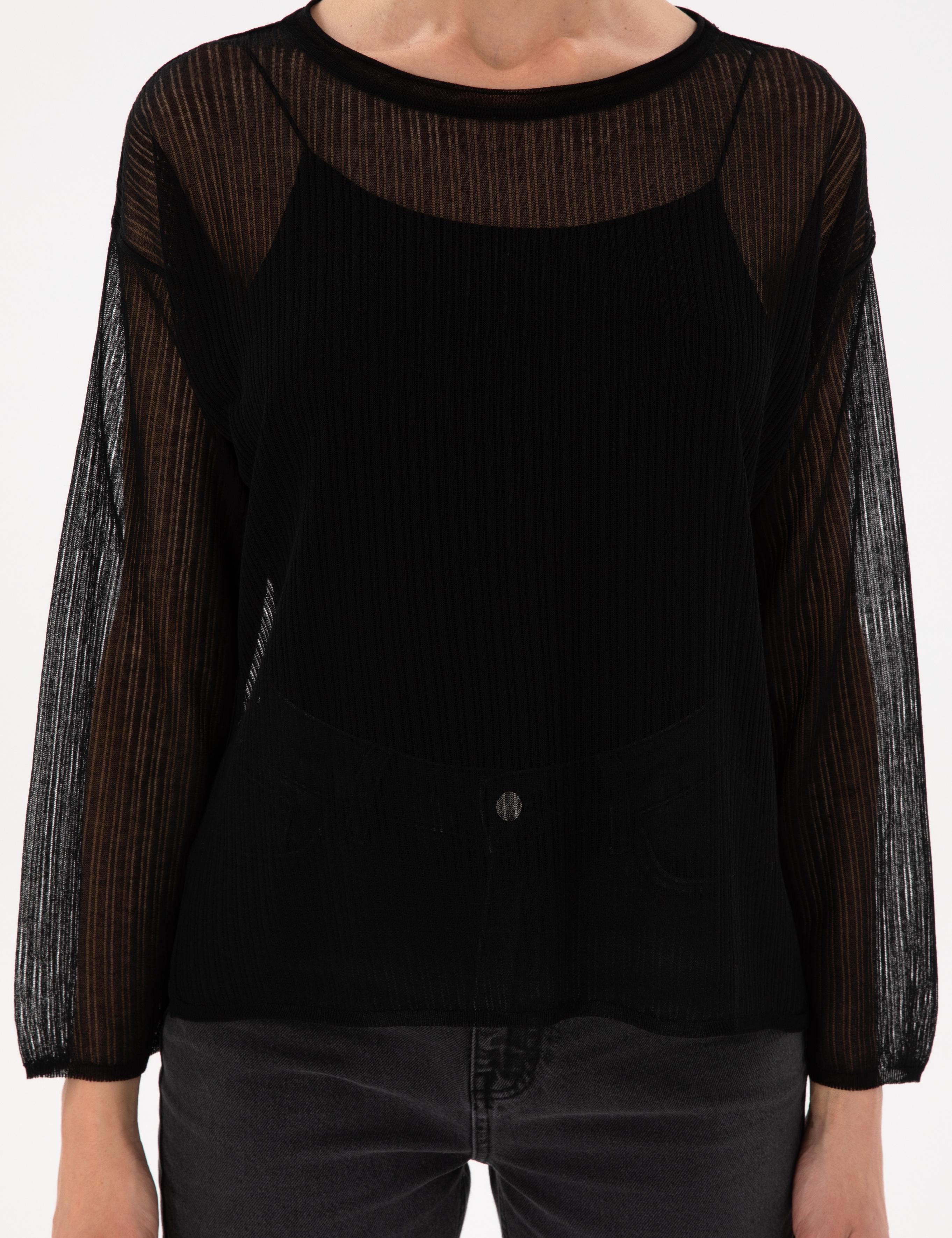 Siyah Oversize Kazak