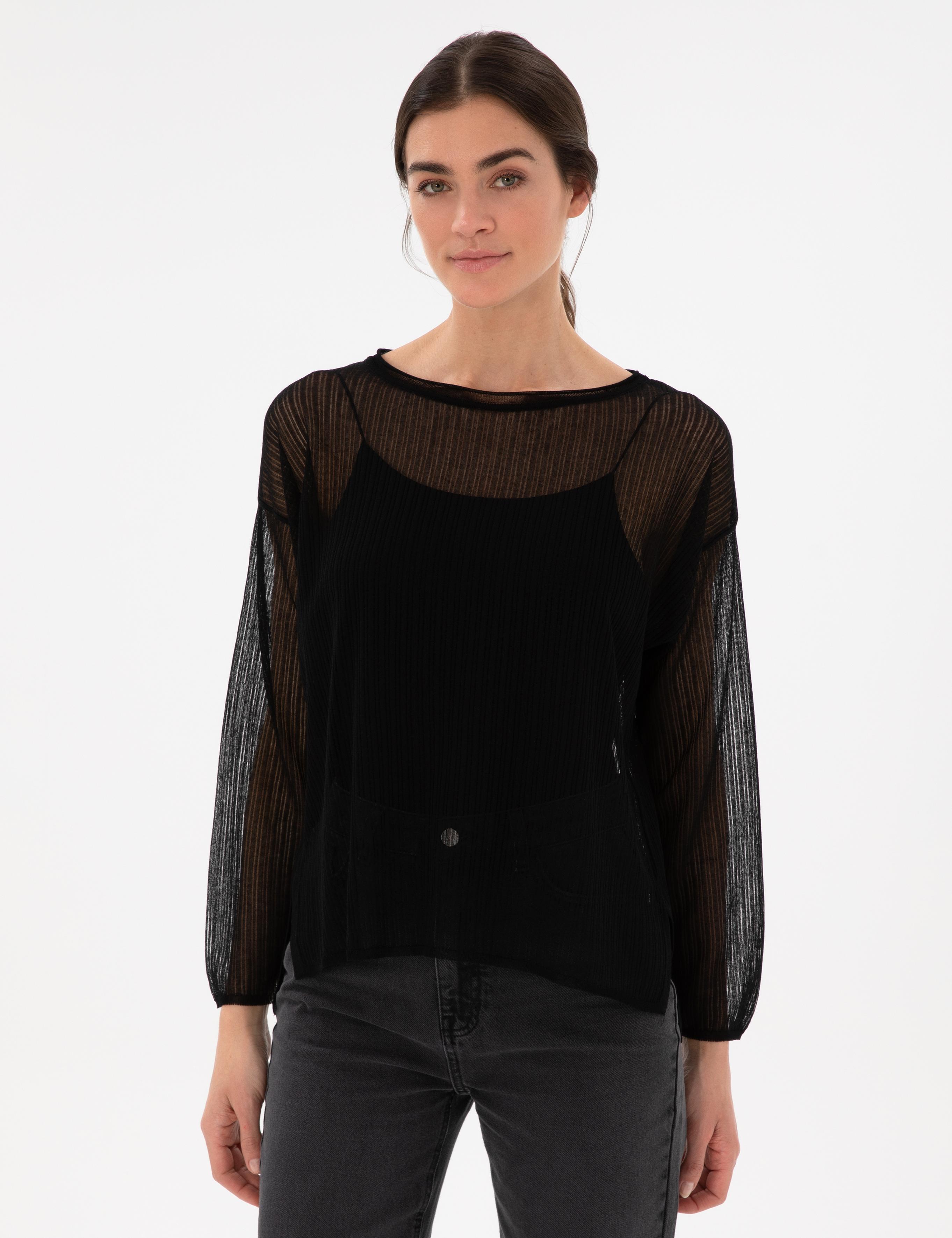 Siyah Oversize Kazak