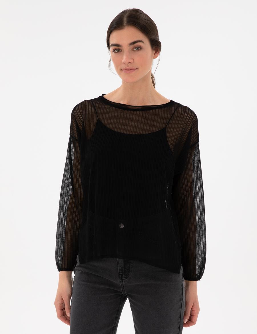 Siyah Oversize Kazak