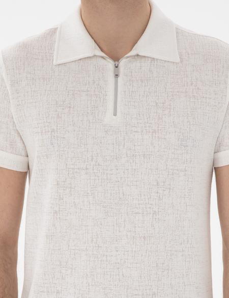 Ekru Slim Fit Tişört - 50302586193