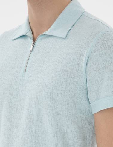 Su Yeşili Slim Fit Tişört