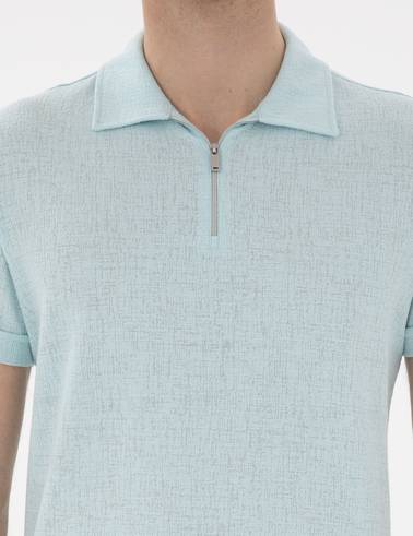 Su Yeşili Slim Fit Tişört