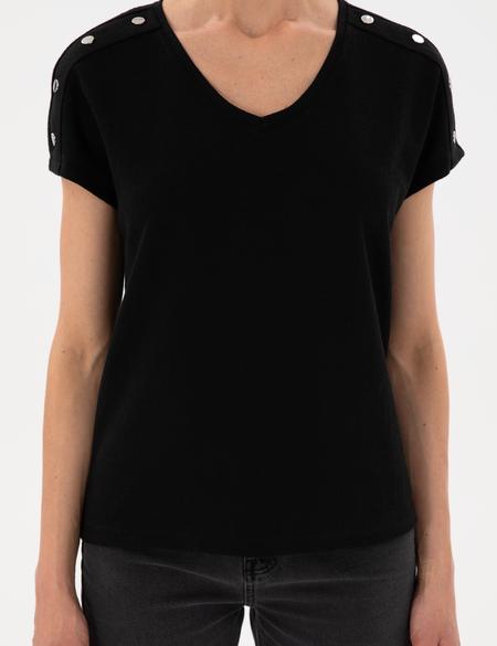 Siyah Regular Fit Tişört - 50301452027