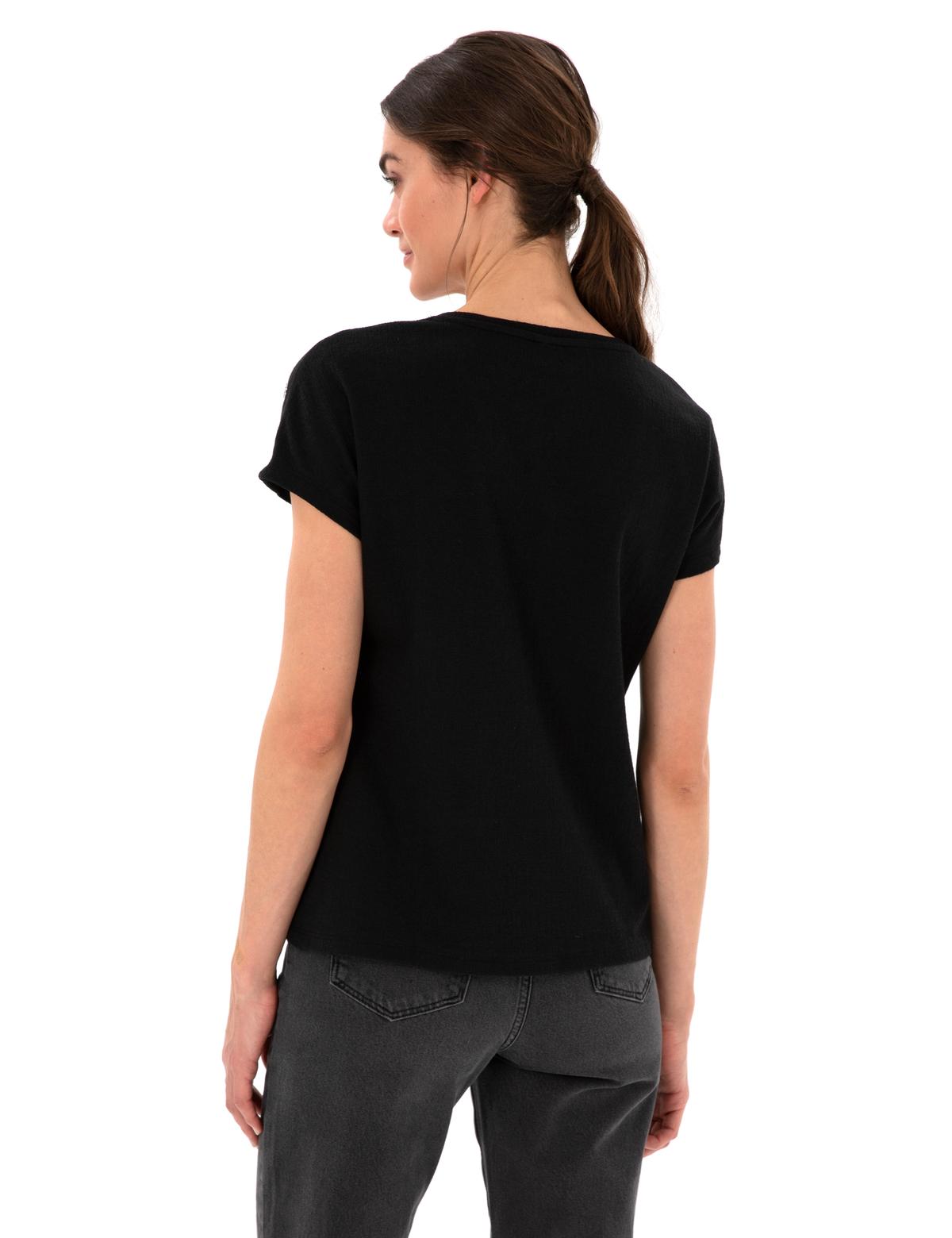 Siyah Regular Fit Tişört - 50301452027