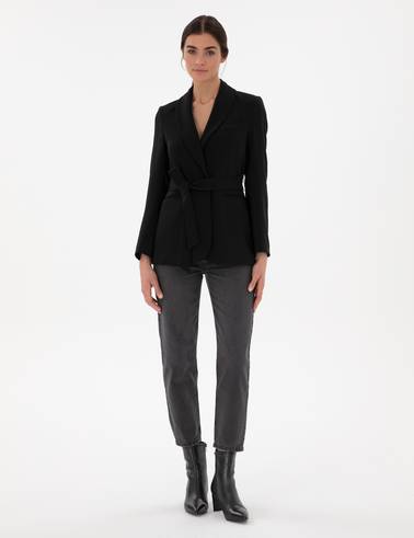 Siyah Regular Fit Ceket