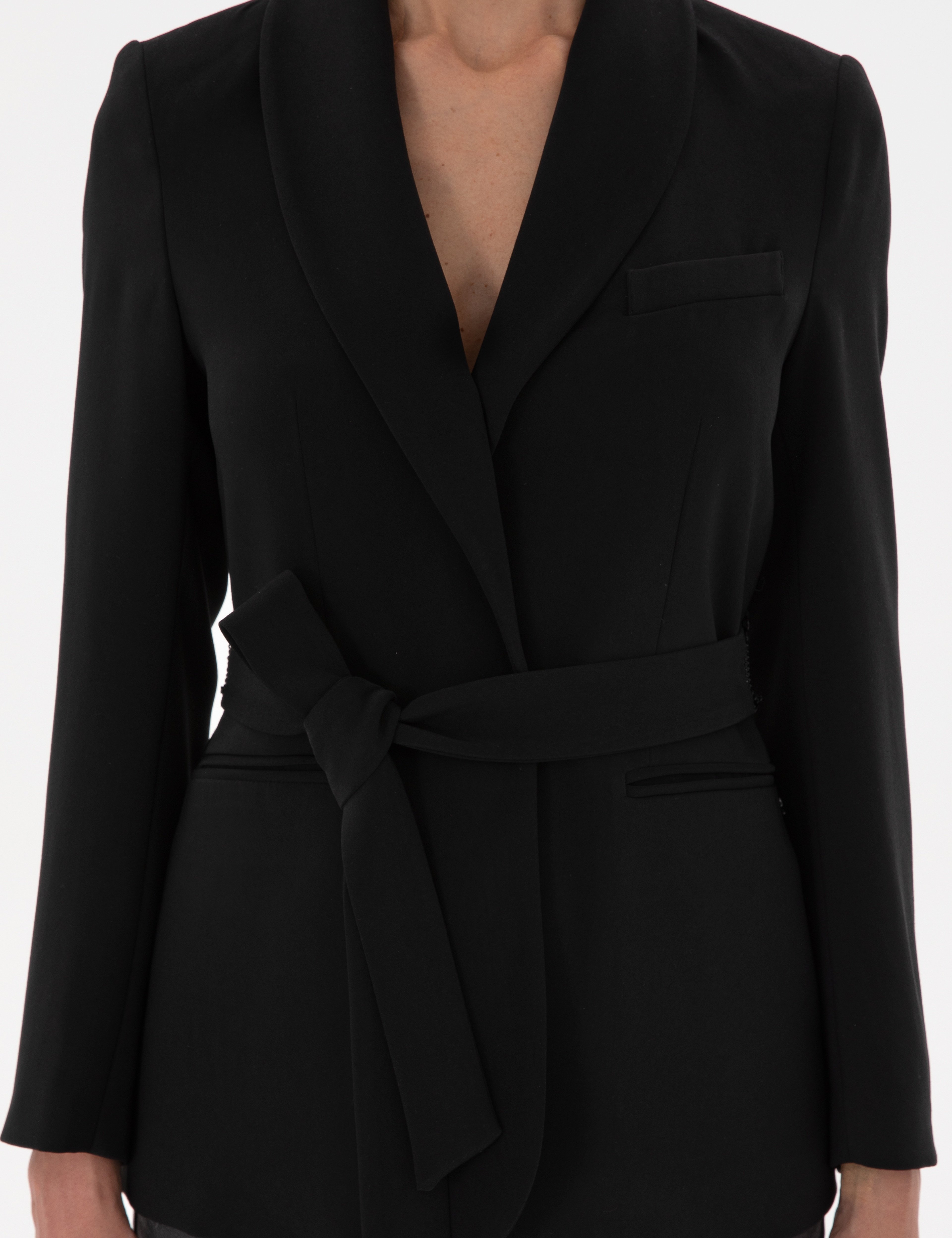 Siyah Regular Fit Ceket - Image 7