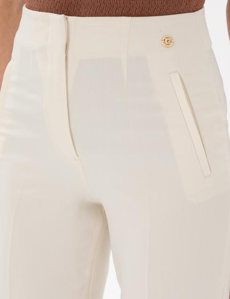 Ekru Carrot Fit Kumaş Pantolon - 50299833016