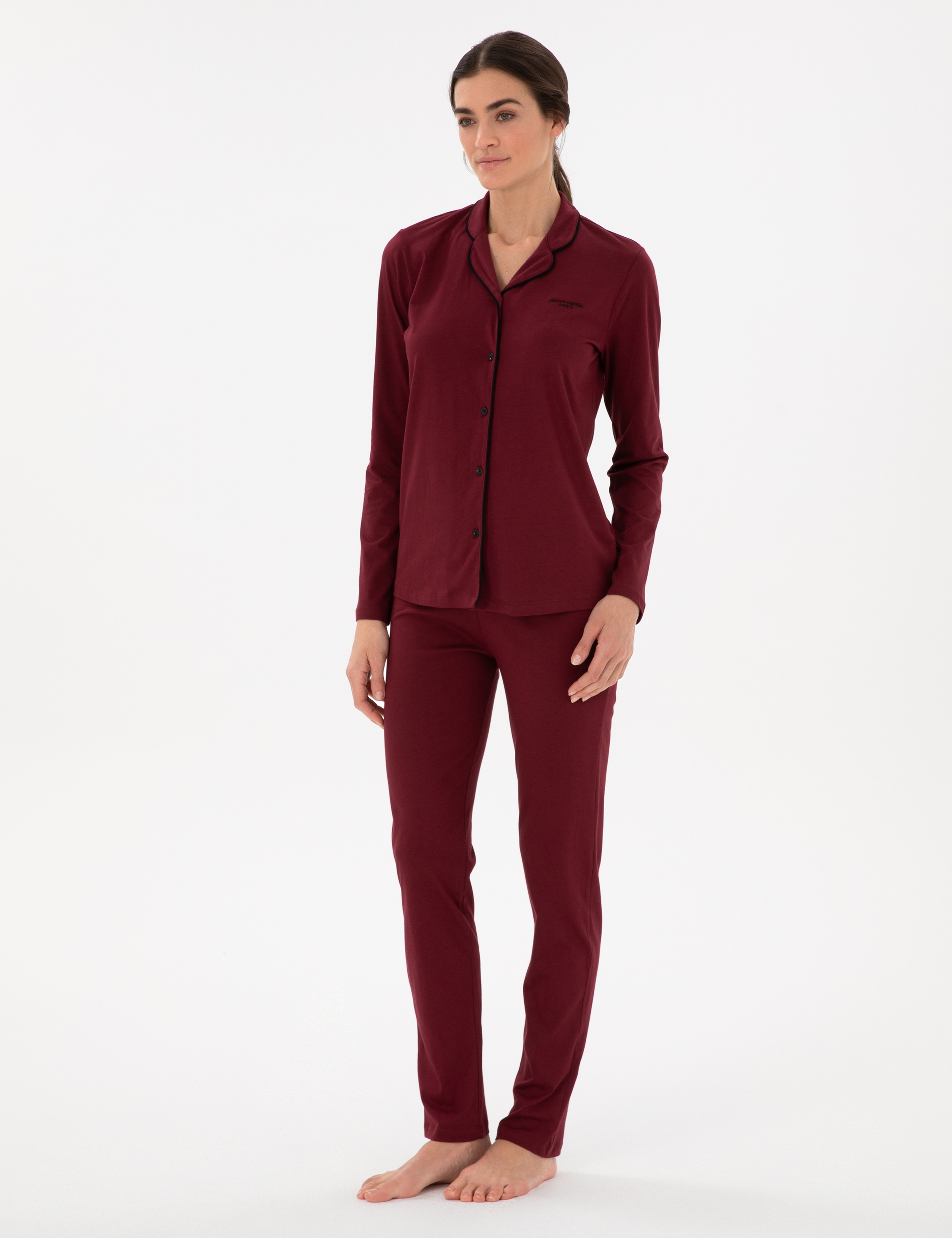 Bordo Pijama Takımı