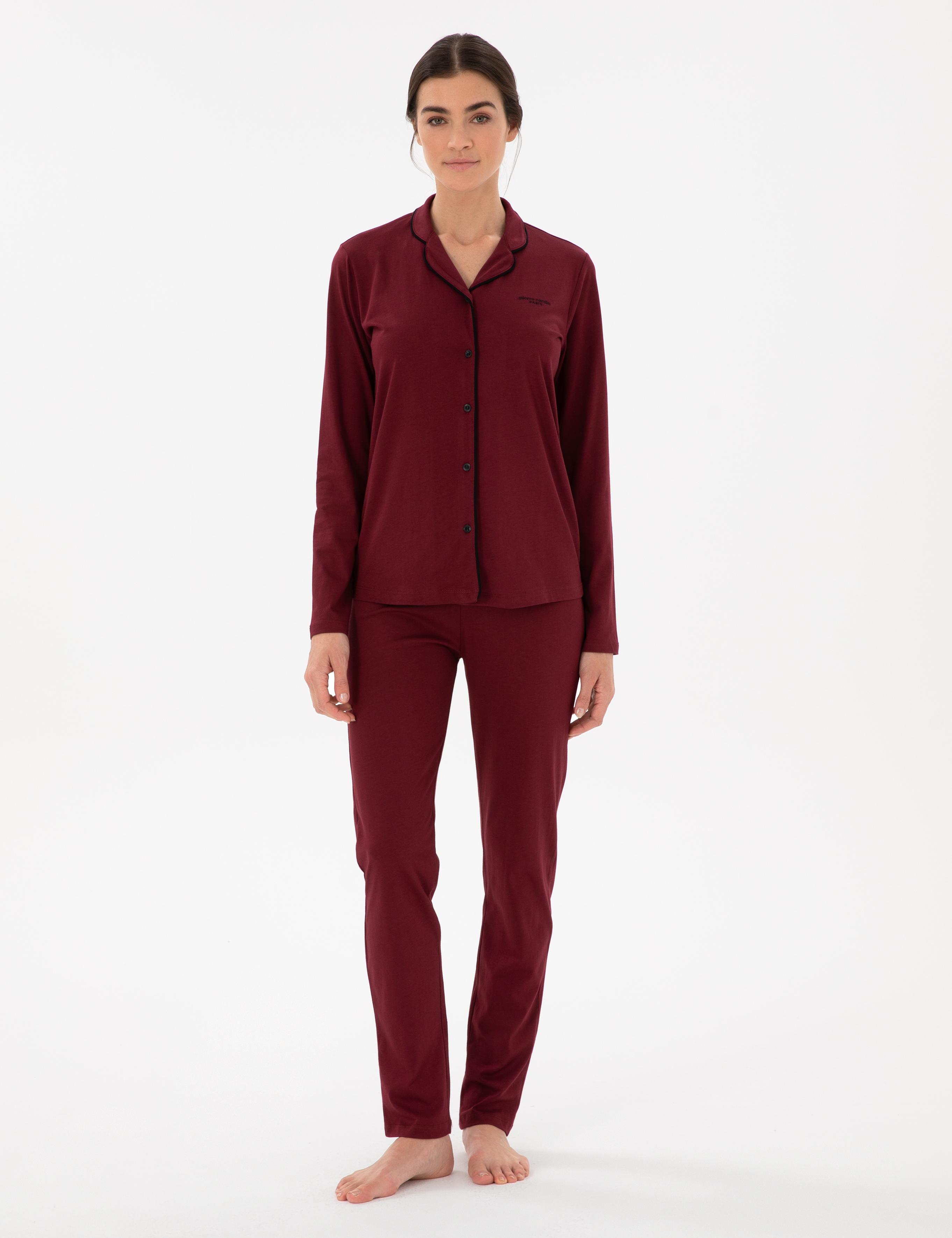 Bordo Pijama Takımı