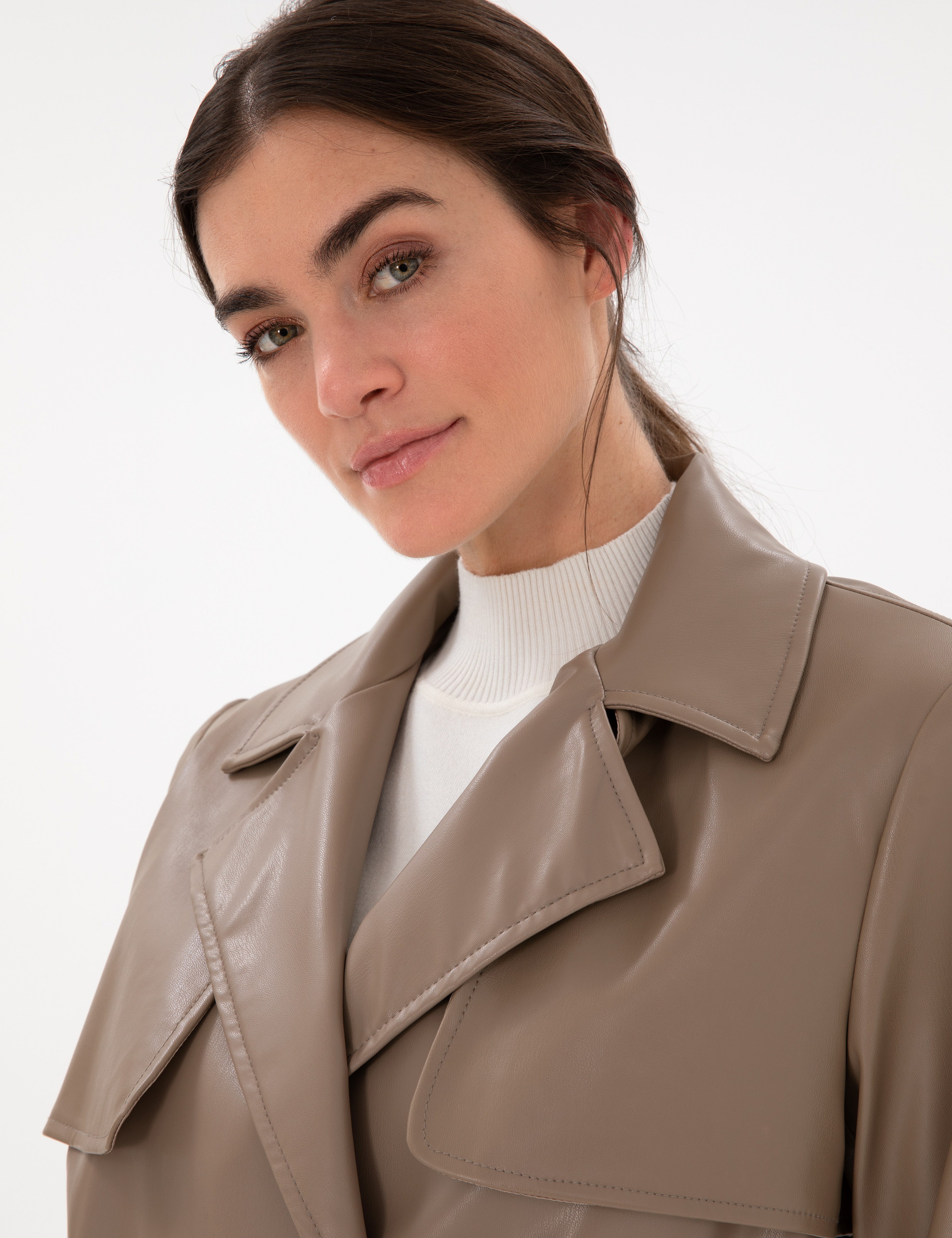 Vizon Regular Fit Suni Deri Mont