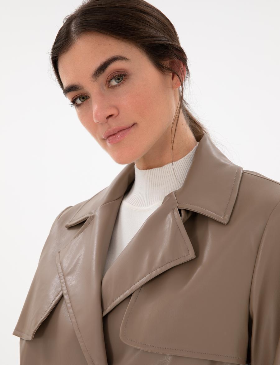 Vizon Regular Fit Suni Deri Mont