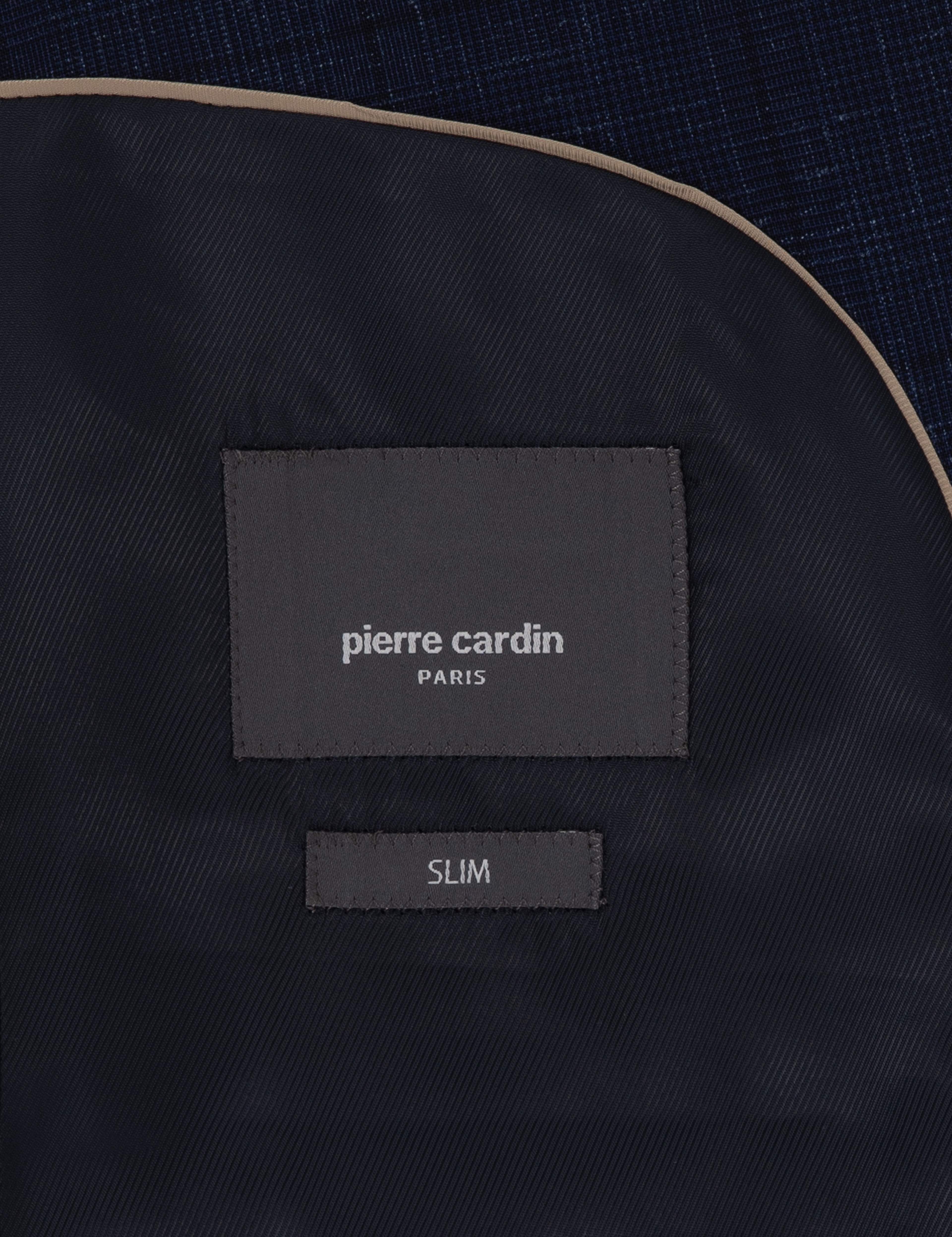 Lacivert Slim Fit Yün Keten Karışımlı Takım Elbise - Image 6