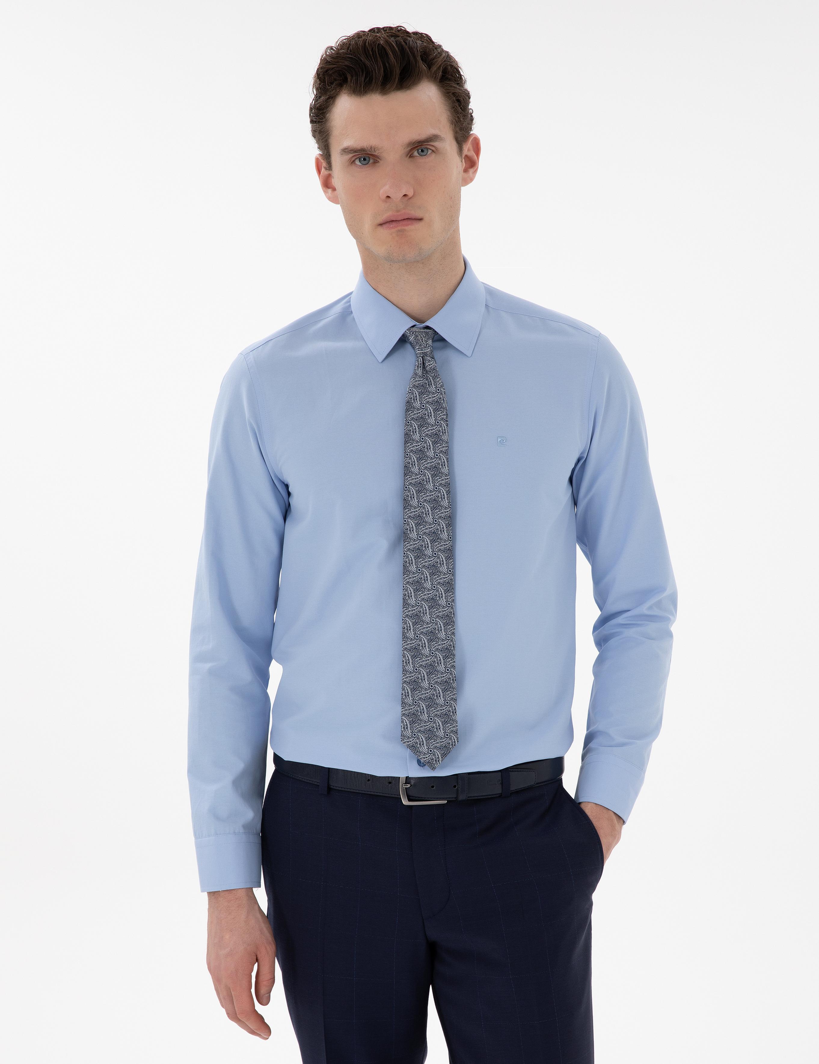 Mavi Slim Fit Uzun Kollu Klasik Basic Gömlek