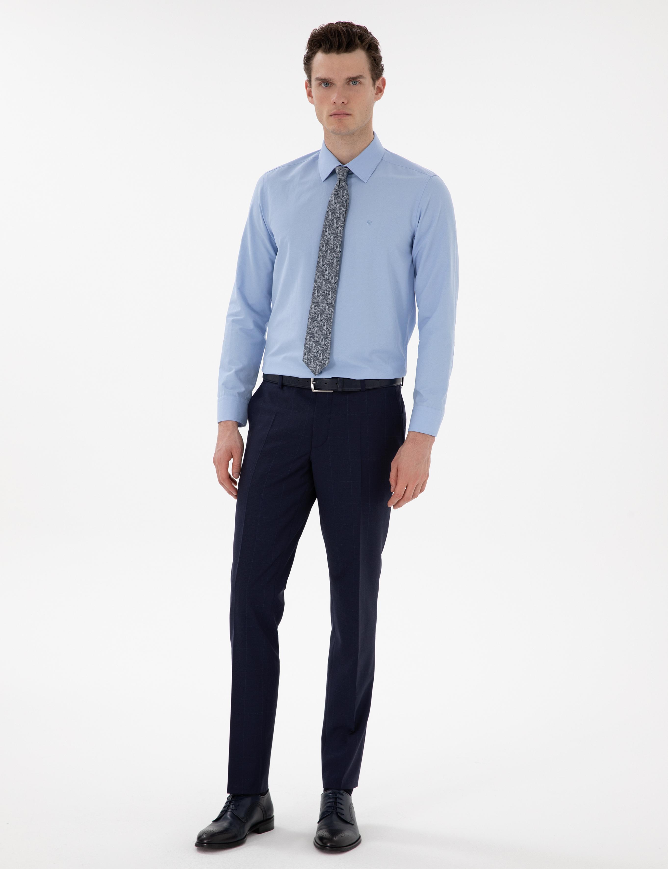 Mavi Slim Fit Uzun Kollu Klasik Basic Gömlek