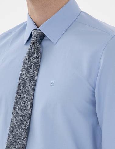 Mavi Slim Fit Uzun Kollu Klasik Basic Gömlek
