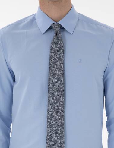 Mavi Slim Fit Uzun Kollu Klasik Basic Gömlek