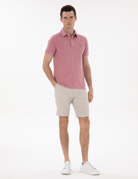 Gül Kurusu Slim Fit Tişört - 50285411087