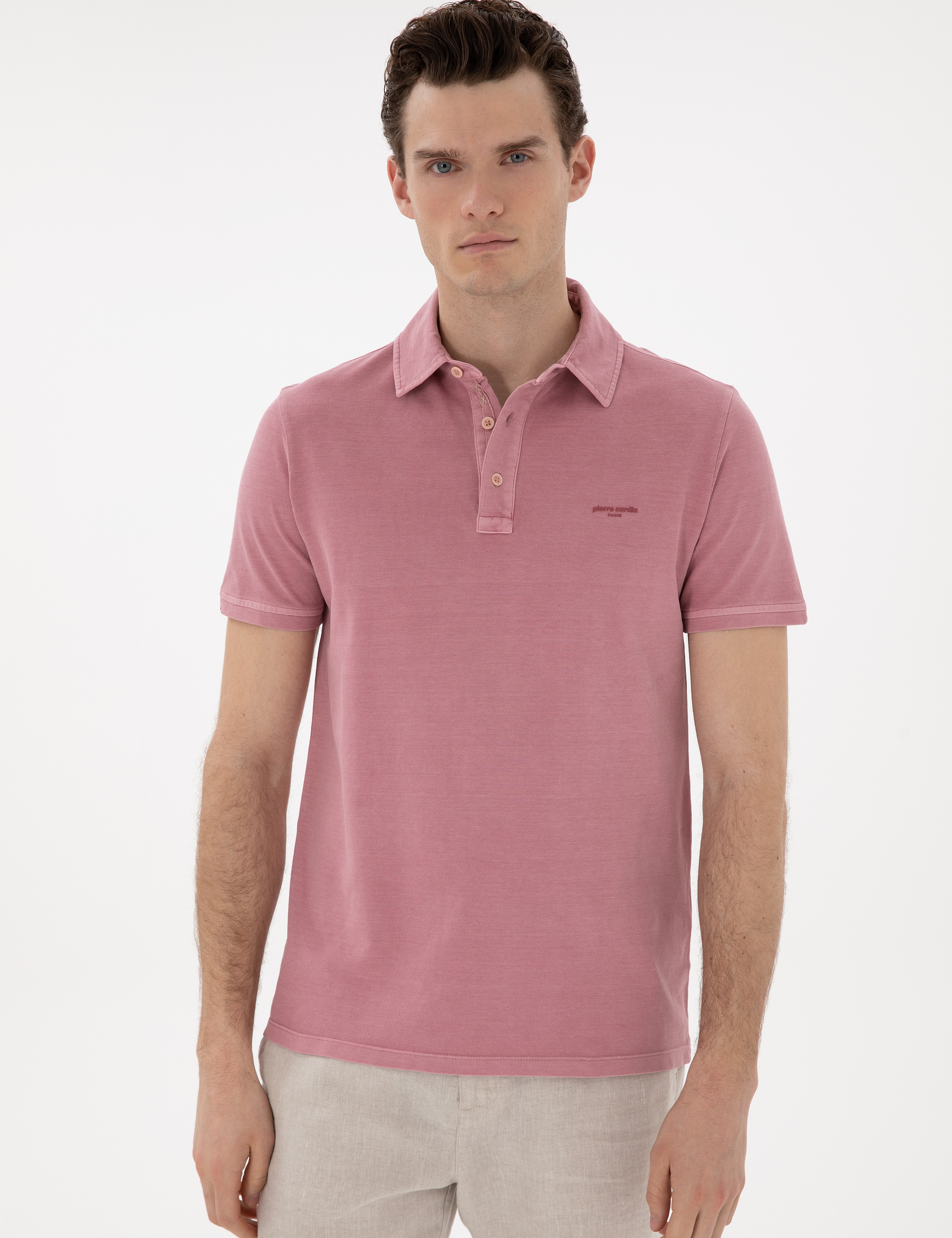 Gül Kurusu Slim Fit Tişört