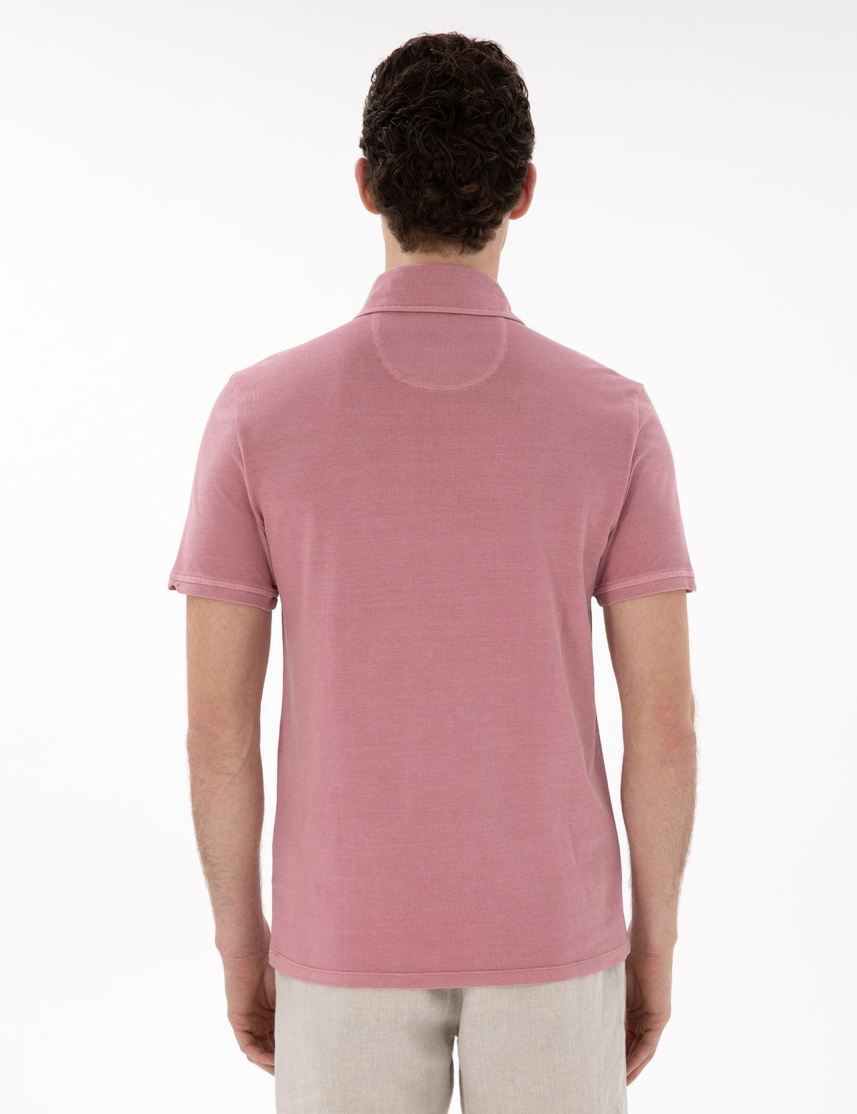 Gül Kurusu Slim Fit Tişört - 50285411087