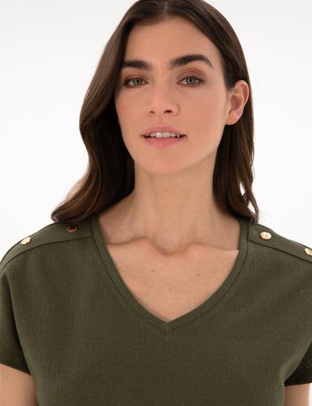 Haki Regular Fit Tişört - 50301452019