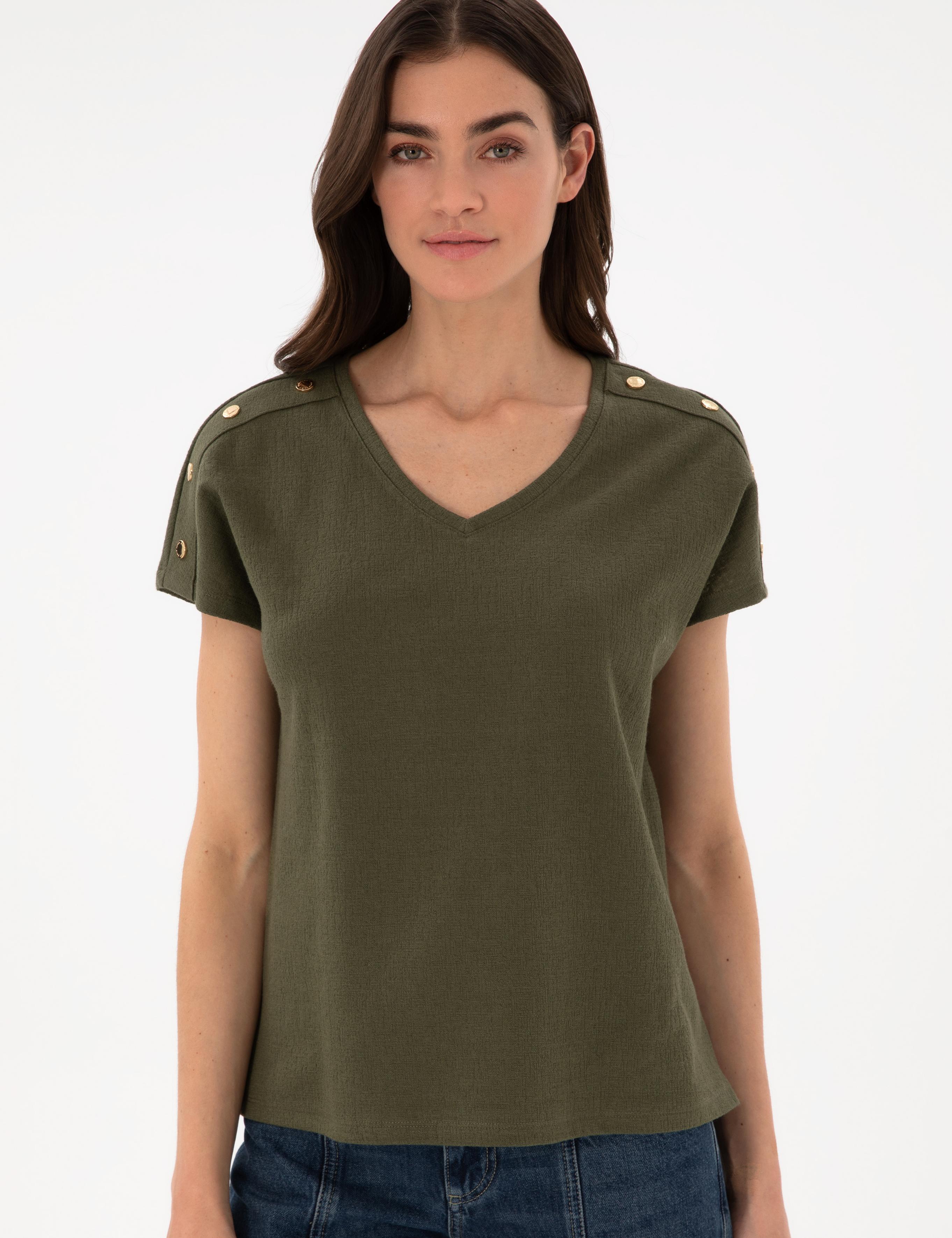 Haki Regular Fit Tişört