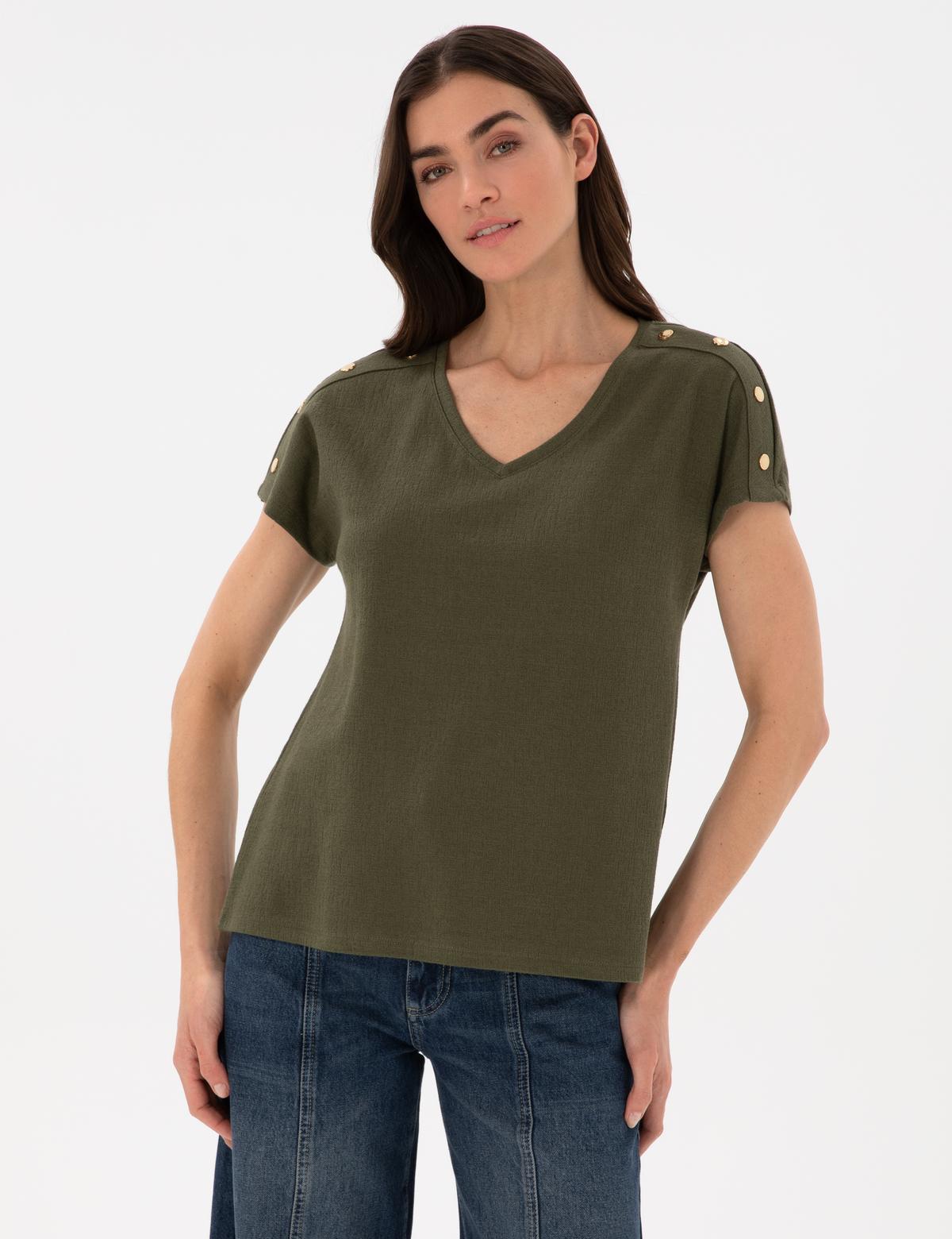 Haki Regular Fit Tişört