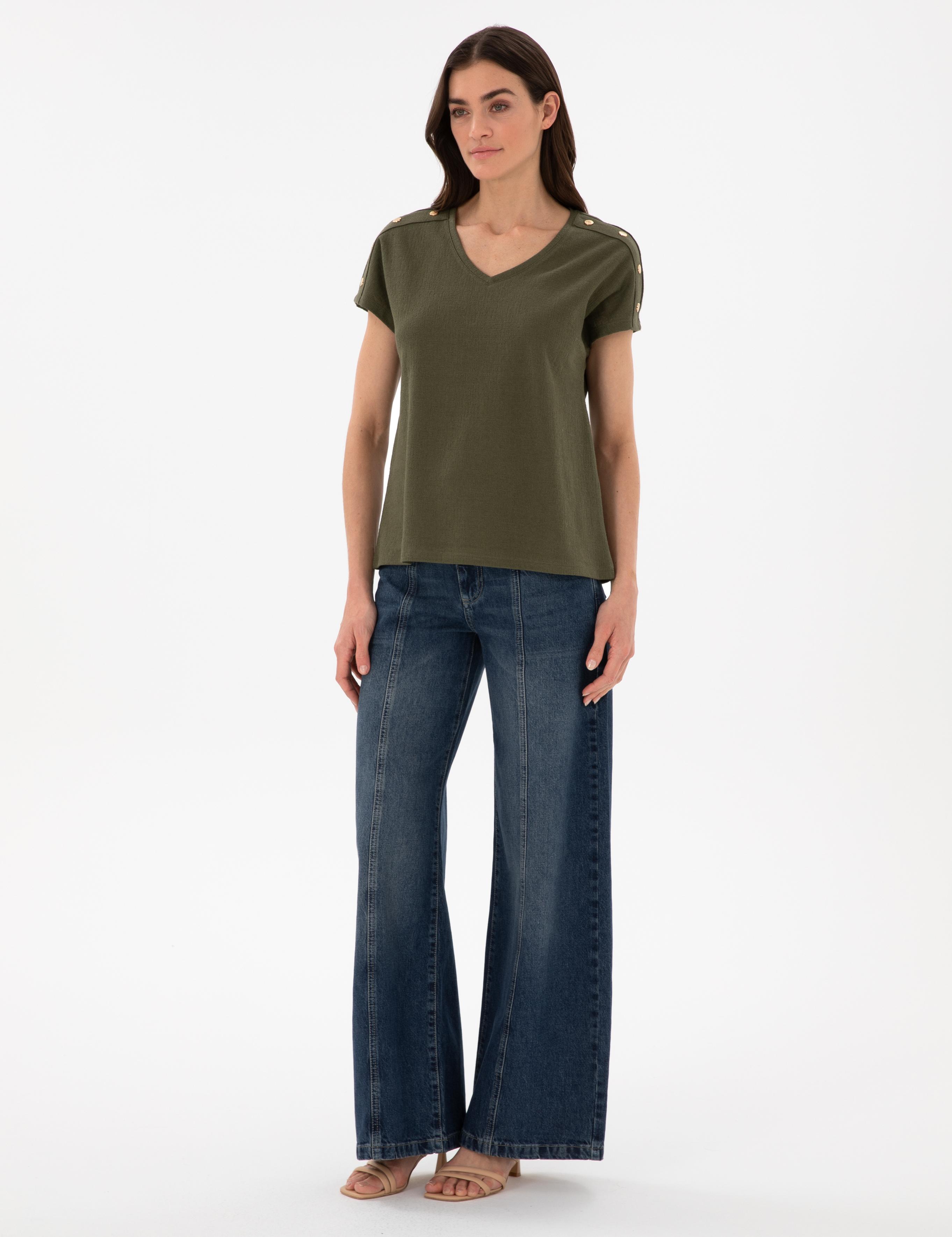 Haki Regular Fit Tişört