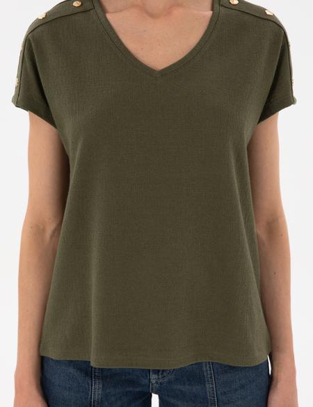 Haki Regular Fit Tişört - 50301452019