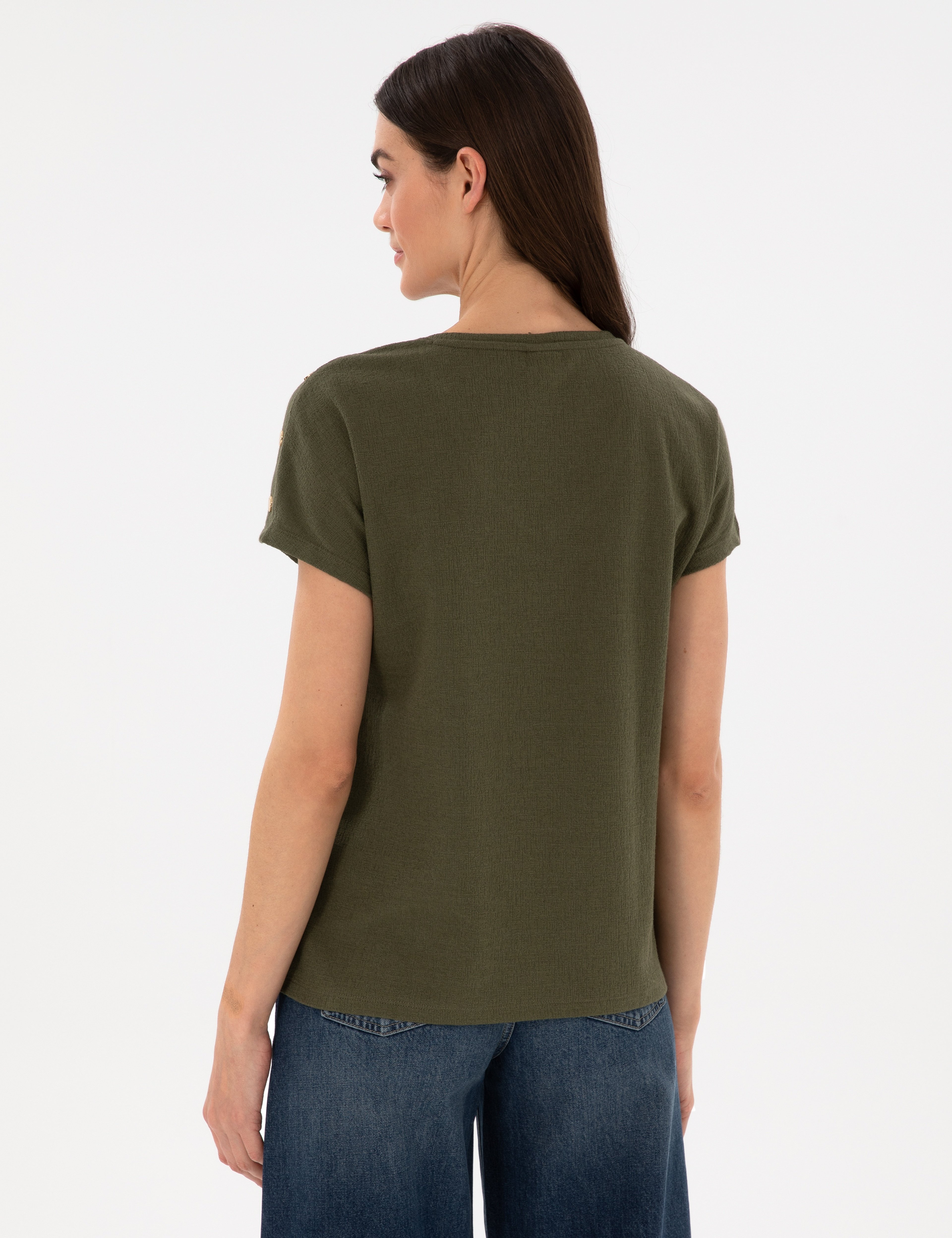Haki Regular Fit Tişört