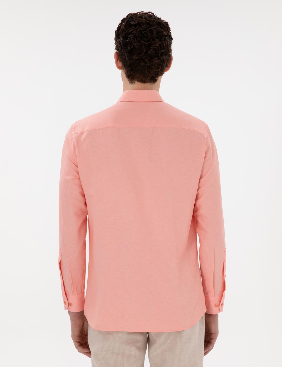 Nar Çiçeği Regular Fit Uzun Kollu Gömlek - 50304764035