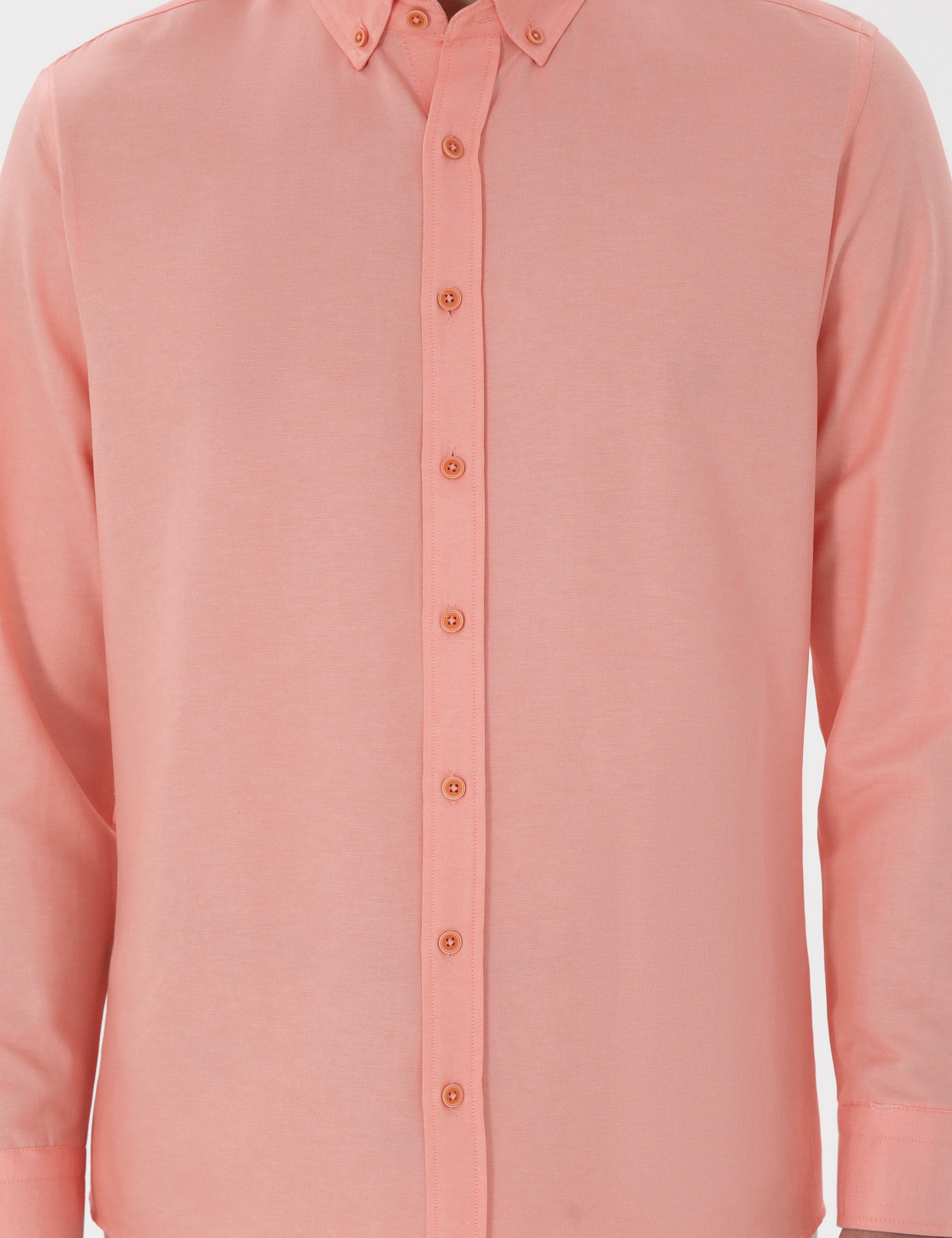 Nar Çiçeği Regular Fit Uzun Kollu Gömlek - Image 6