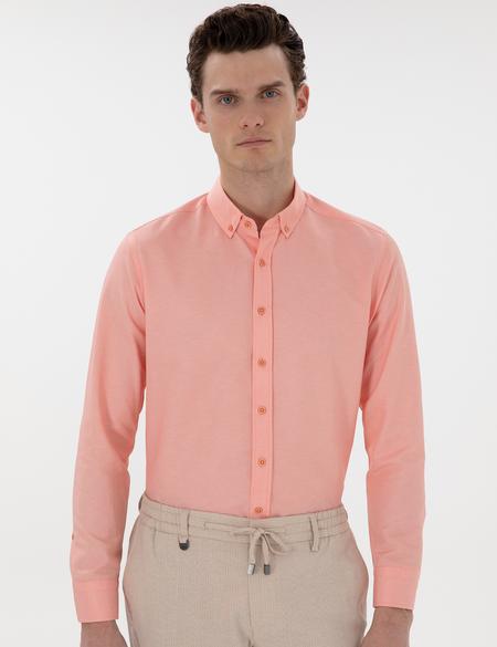 Nar Çiçeği Regular Fit Uzun Kollu Gömlek - 50304764035