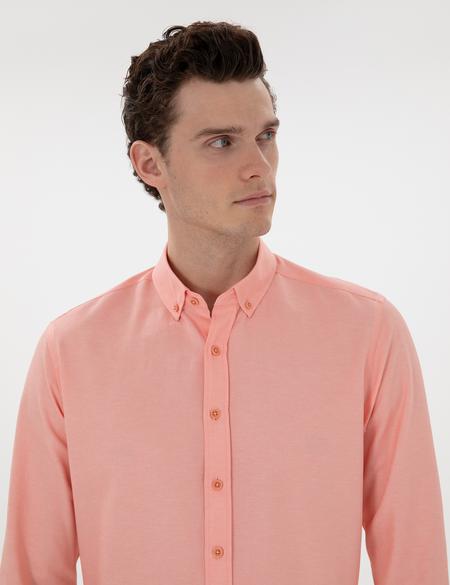 Nar Çiçeği Regular Fit Uzun Kollu Gömlek - 50304764035