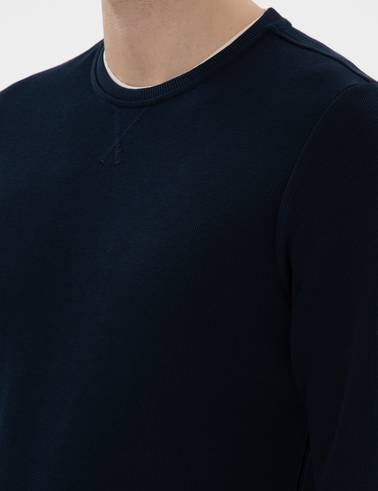 Lacivert Regular Fit Sweatshirt
