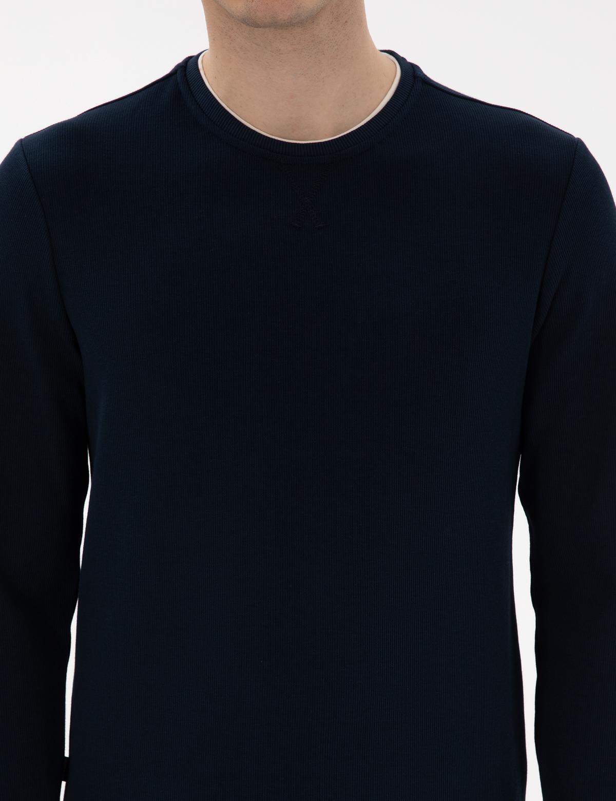Lacivert Regular Fit Sweatshirt - 50313298006