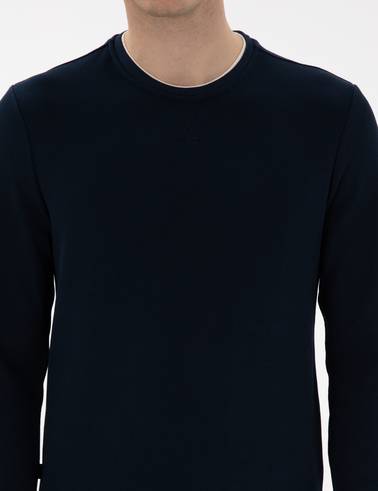 Lacivert Regular Fit Sweatshirt